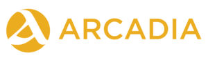 arcadia logo logotype yellow on transparent